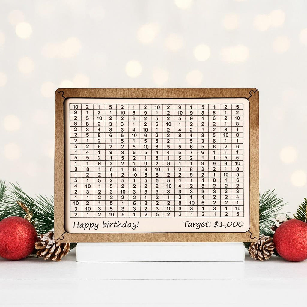 Travel Fund Box with Savings Goal Tracker