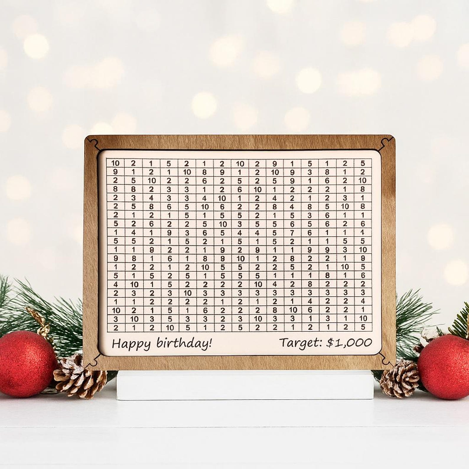 Travel Fund Box with Savings Goal Tracker