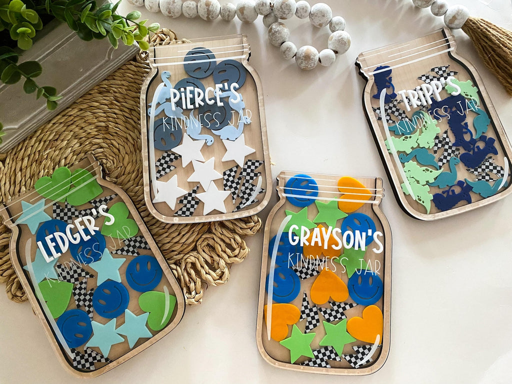 Personalized Kindness Jar Set | Kids Positive Reminder