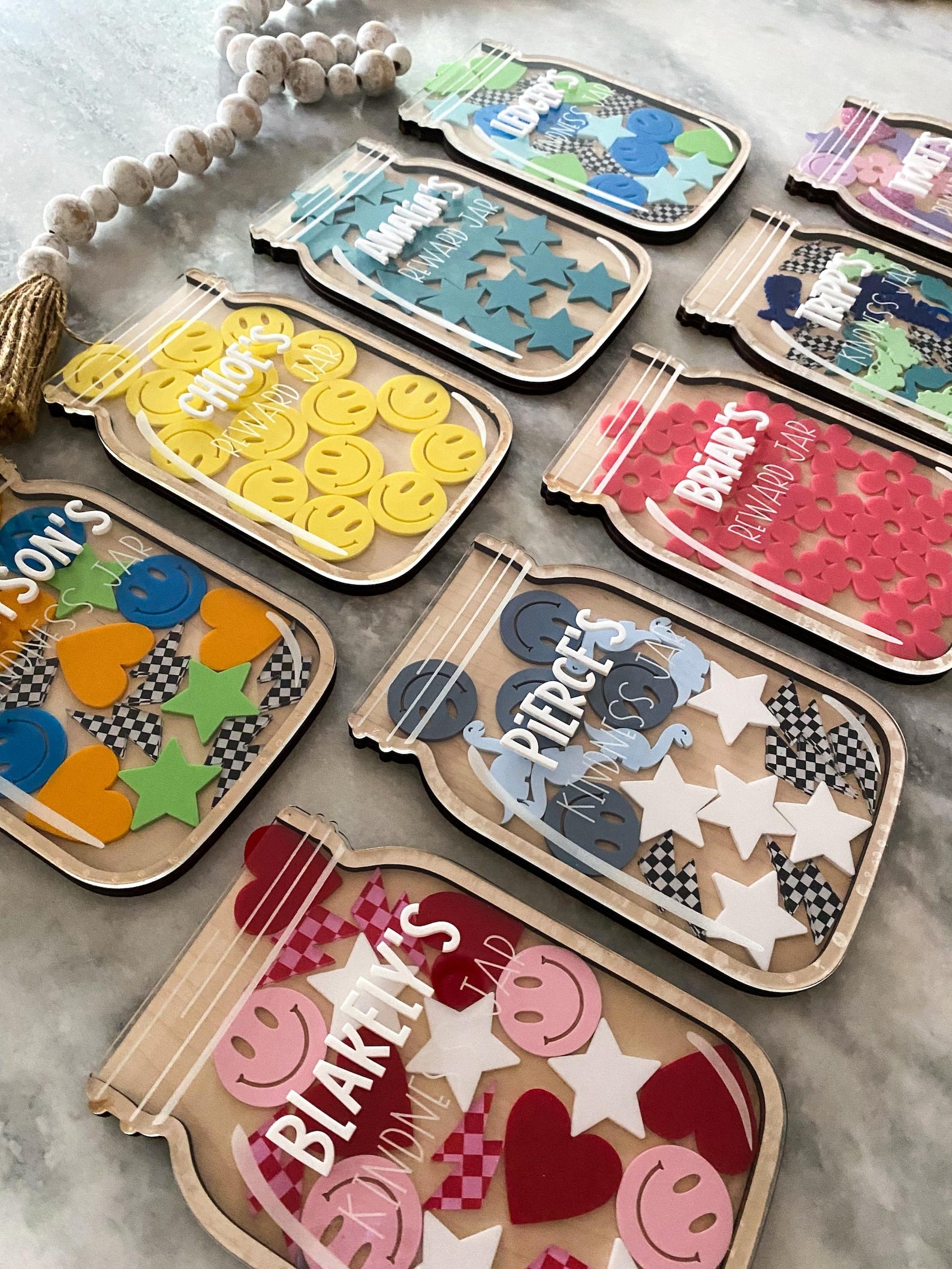 Personalized Kindness Jar Set | Kids Positive Reminder