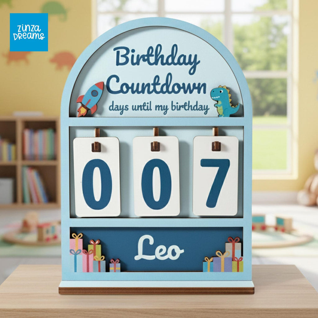 Personalized Birthday Countdown Board