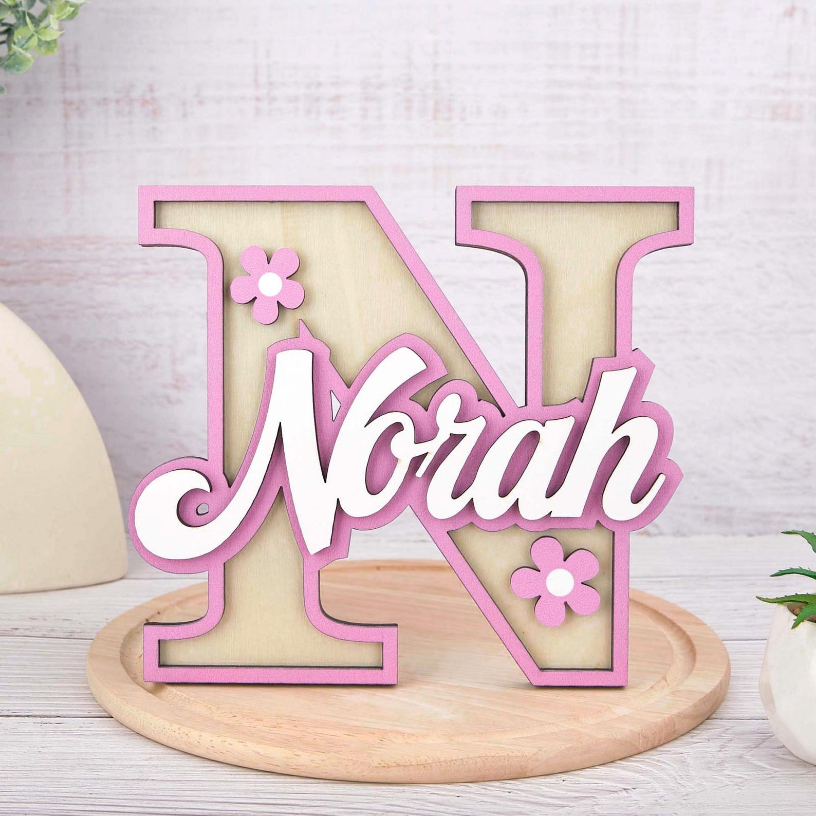 Initial Nursery Door Sign