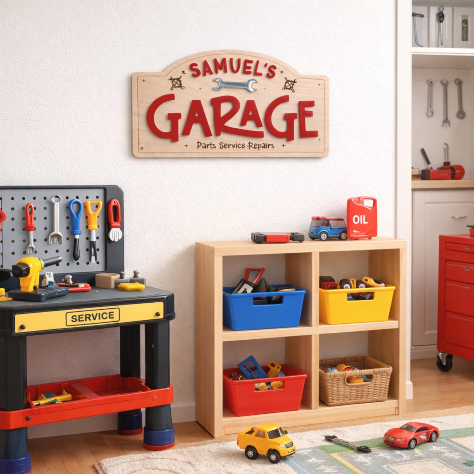 Garage Playroom Name Sign | Custom Boys Sign