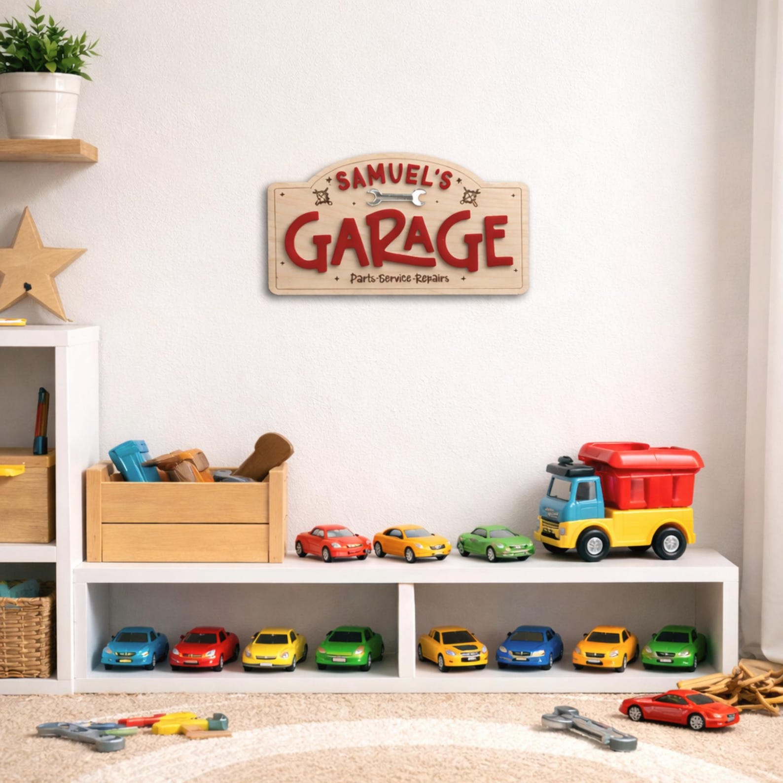 Garage Playroom Name Sign | Custom Boys Sign