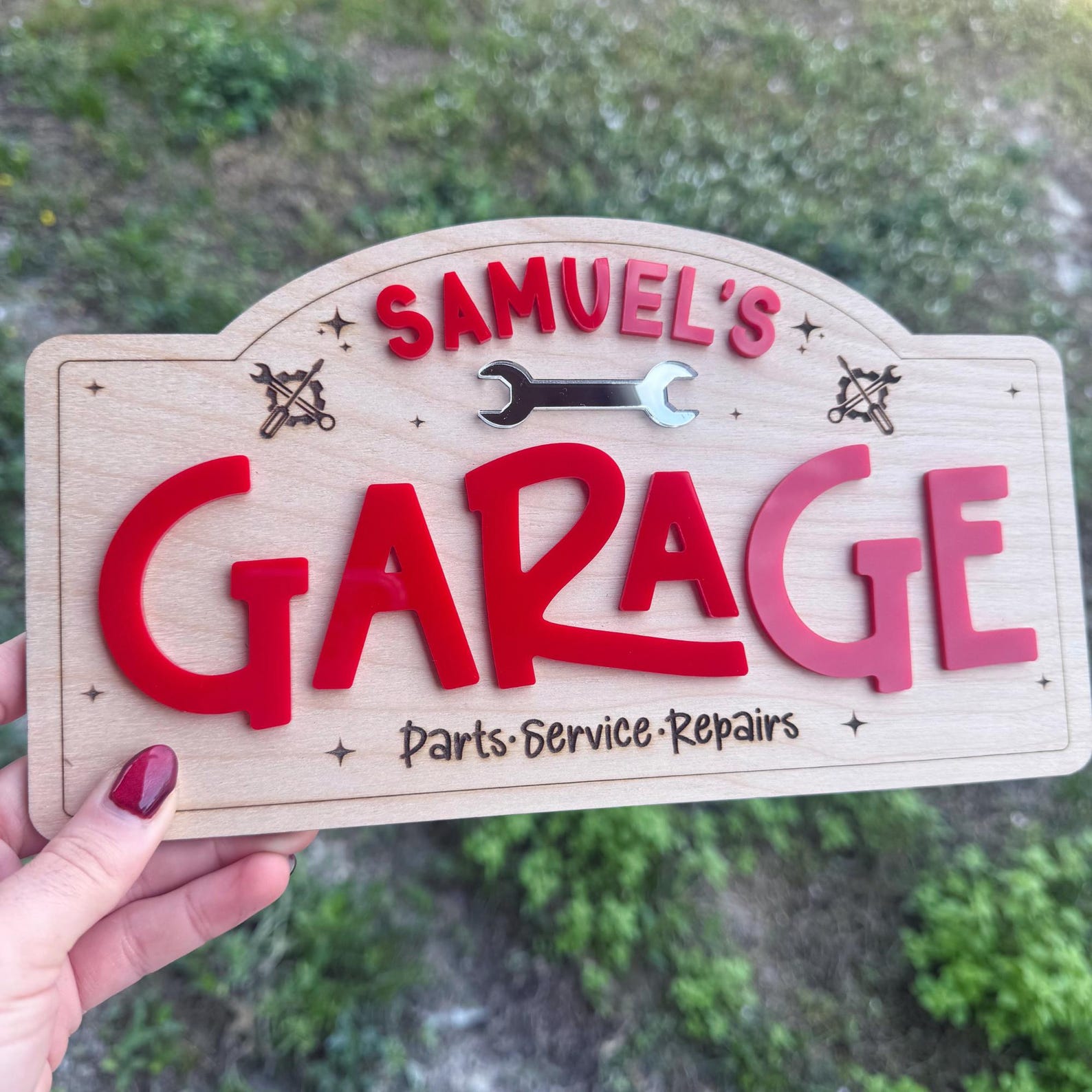 Garage Playroom Name Sign | Custom Boys Sign