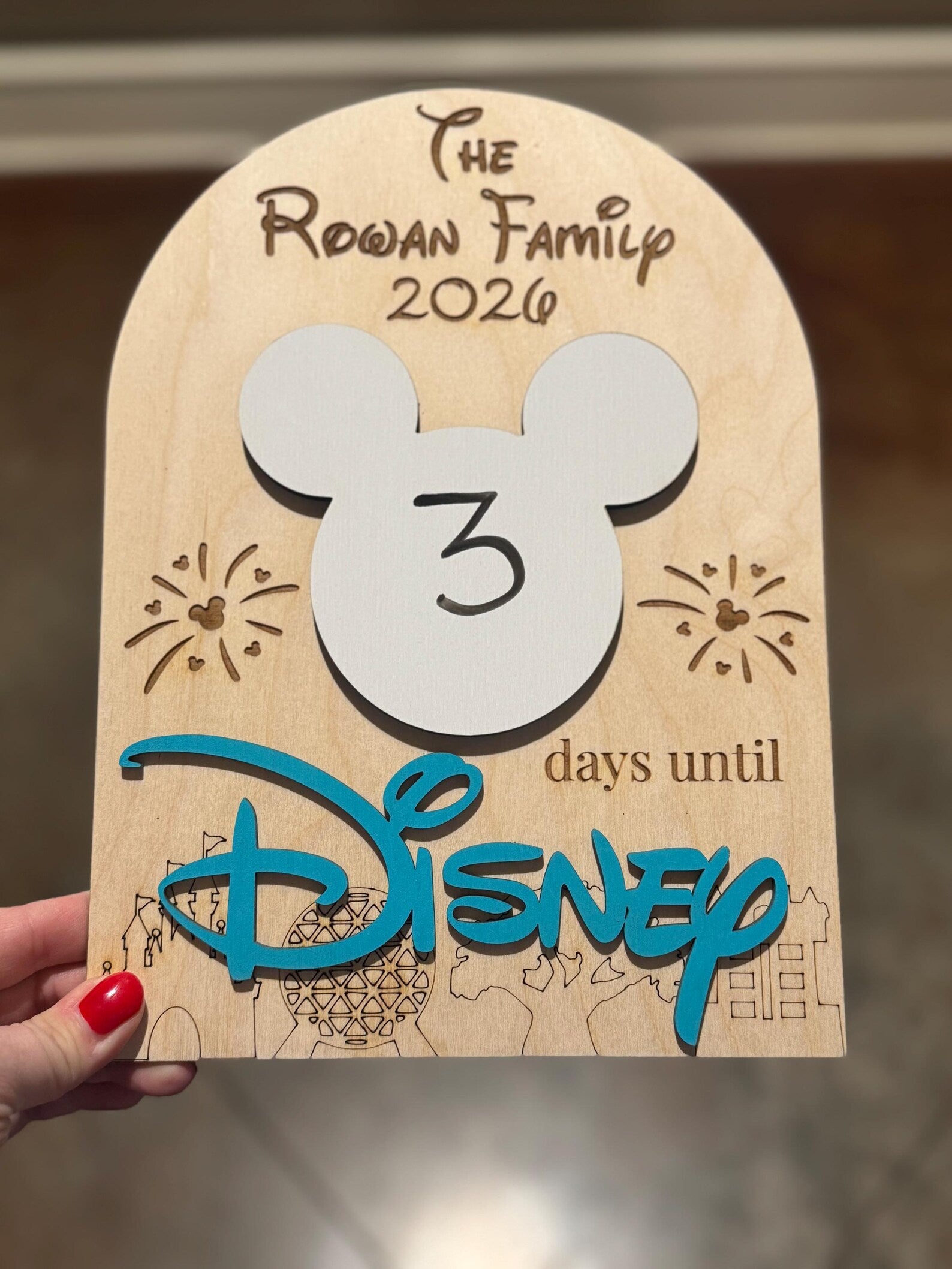 Countdown To Disney Magnetic Sign
