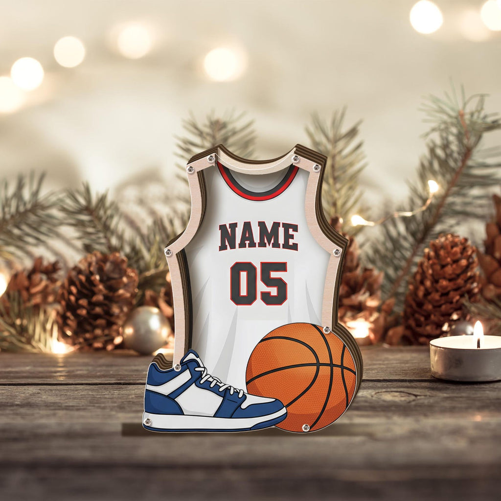 Custom Name Basketball Jersey Piggy Bank