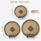 Wooden Travel Coin Holder | Compass Design
