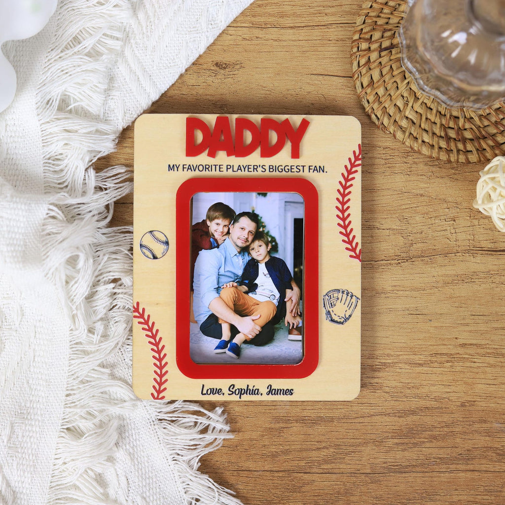 Baseball Fans Photo Magnet | Gift for Dad