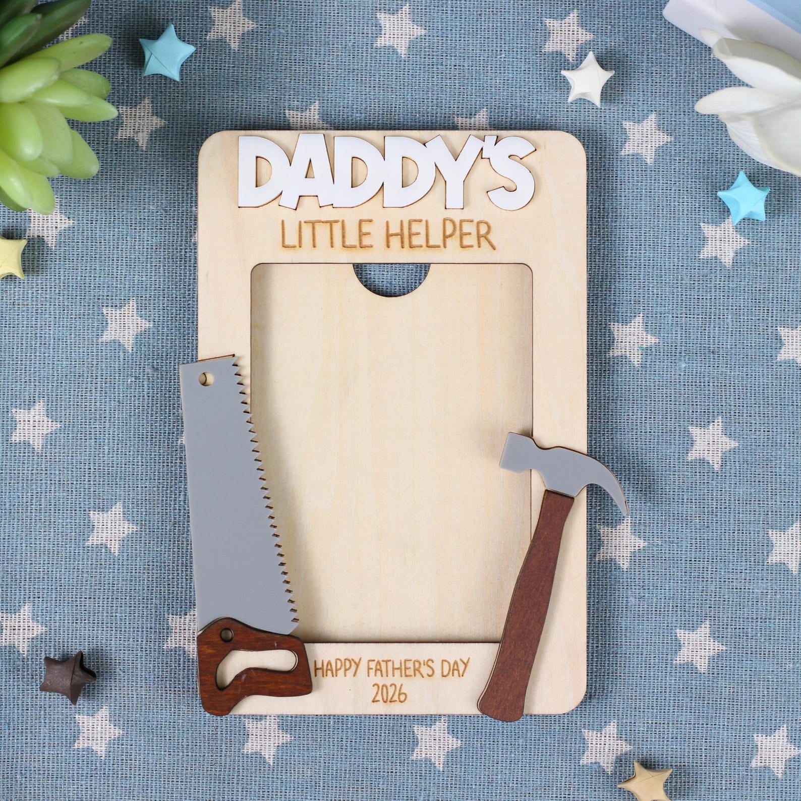 Daddy's Little Helper Photo Magnet