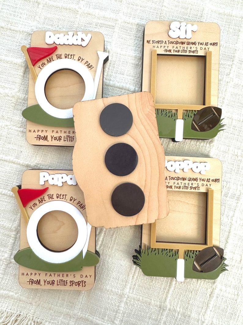 Father's Day Photo Magnet / Visor Clip