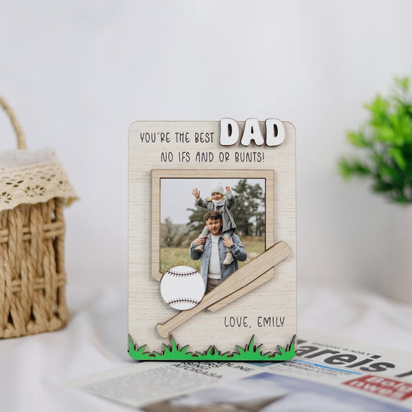 Baseball Dad Fridge Photo Magnet
