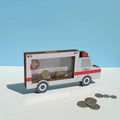 Tirelire Bus Ambulance | Personnalisable