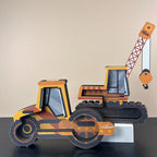 Tirelire en bois personnalisée en forme de grue