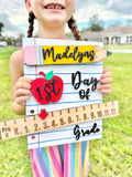 Personalized School Sign | First Day of School Photo Prop