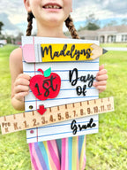 Personalized School Sign | First Day of School Photo Prop