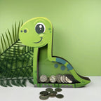 Tirelire dinosaure vert | Personnalisable