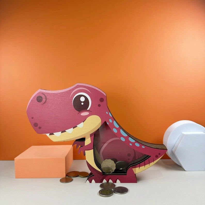 Tirelire Dinosaure T-Rex | Personnalisable