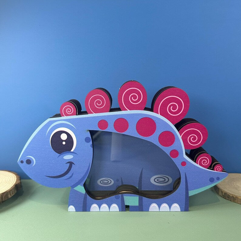 Stegosaurus Dinosaur Piggy Bank | Customizable