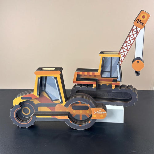 Personalized Crane Wooden Piggy Bank