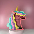 Personalized Unicorn Piggy Bank | Pink