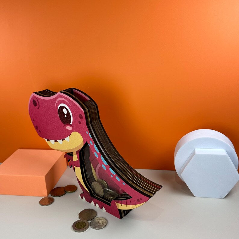 Tirelire Dinosaure T-Rex | Personnalisable