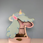 Tirelire Licorne Rêveuse | Personnalisable