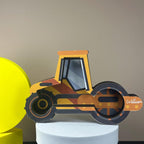 Road Roller Wooden Piggy Bank | Customizable