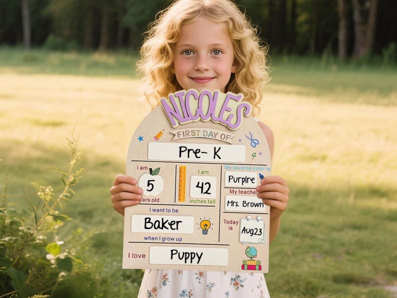 Custom First & Last Day of School Sign