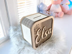 Custom Wooden Name Money Box