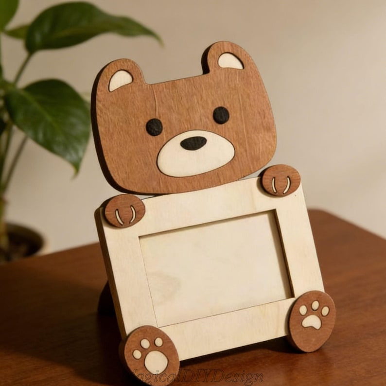 Wood Animal Photo Frames | Kids Room Decor