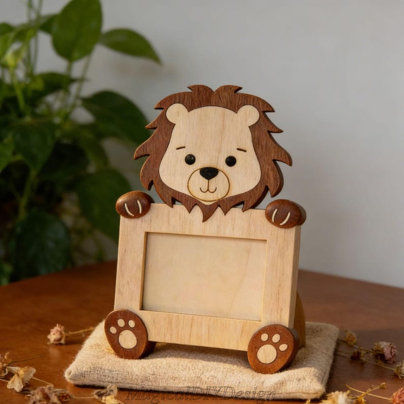 Wood Animal Photo Frames | Kids Room Decor