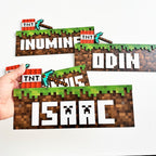 Minecraft Style Door Name Sign | Kids Room Decor