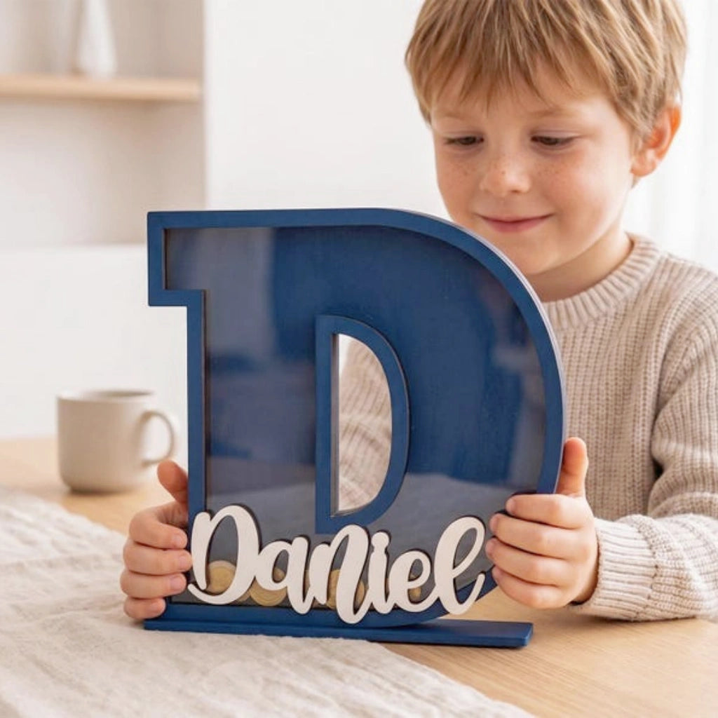 Personalized Letter Piggy Bank