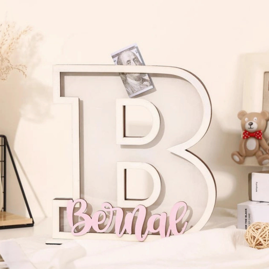 Personalized Letter Piggy Bank