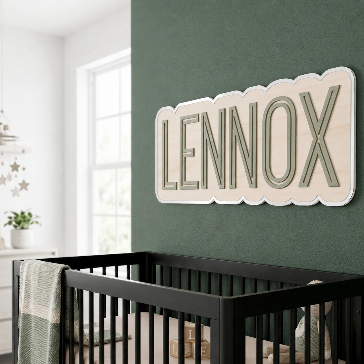 Custom Wooden Baby Name Sign