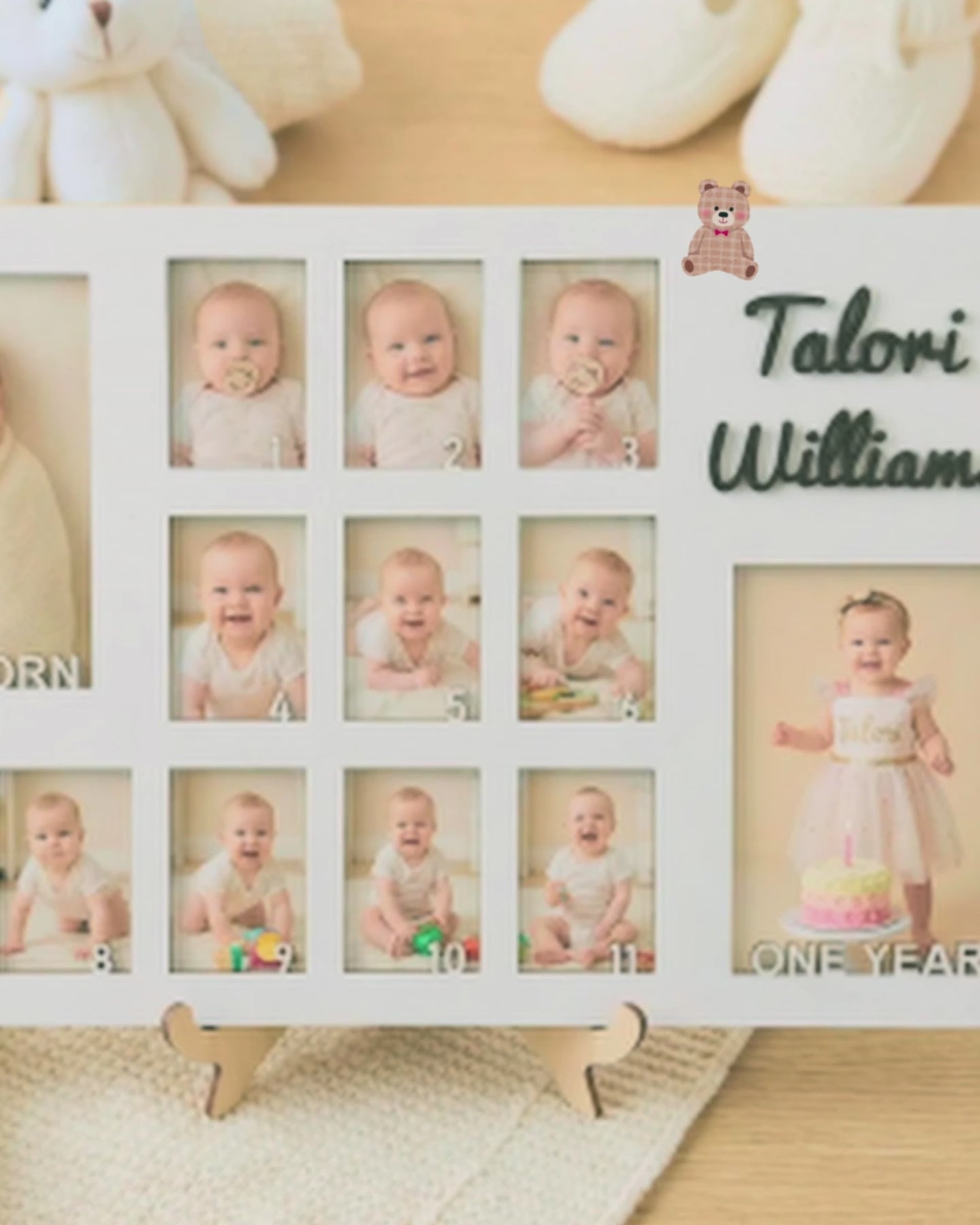 Baby First Year Photo Collage | Customizable