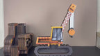 Tirelire en bois personnalisée en forme de grue