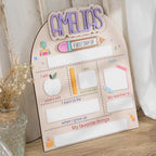 Personalized 1st Day of School Sign | Interchangeable Name