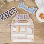 Personalized 1st Day of School Sign | Interchangeable Name