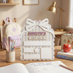 Scalloped Bow First Day Of School Board