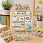 First Day of School Wooden Sign | Interchangeable Names