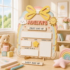 Sunny Rainbow First Day of School Sign