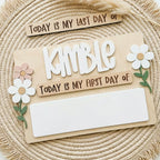 Floral First Day of School Sign