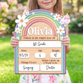 Rainbow First Day of School Sign
