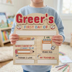 Personalized Back To School Photo Board