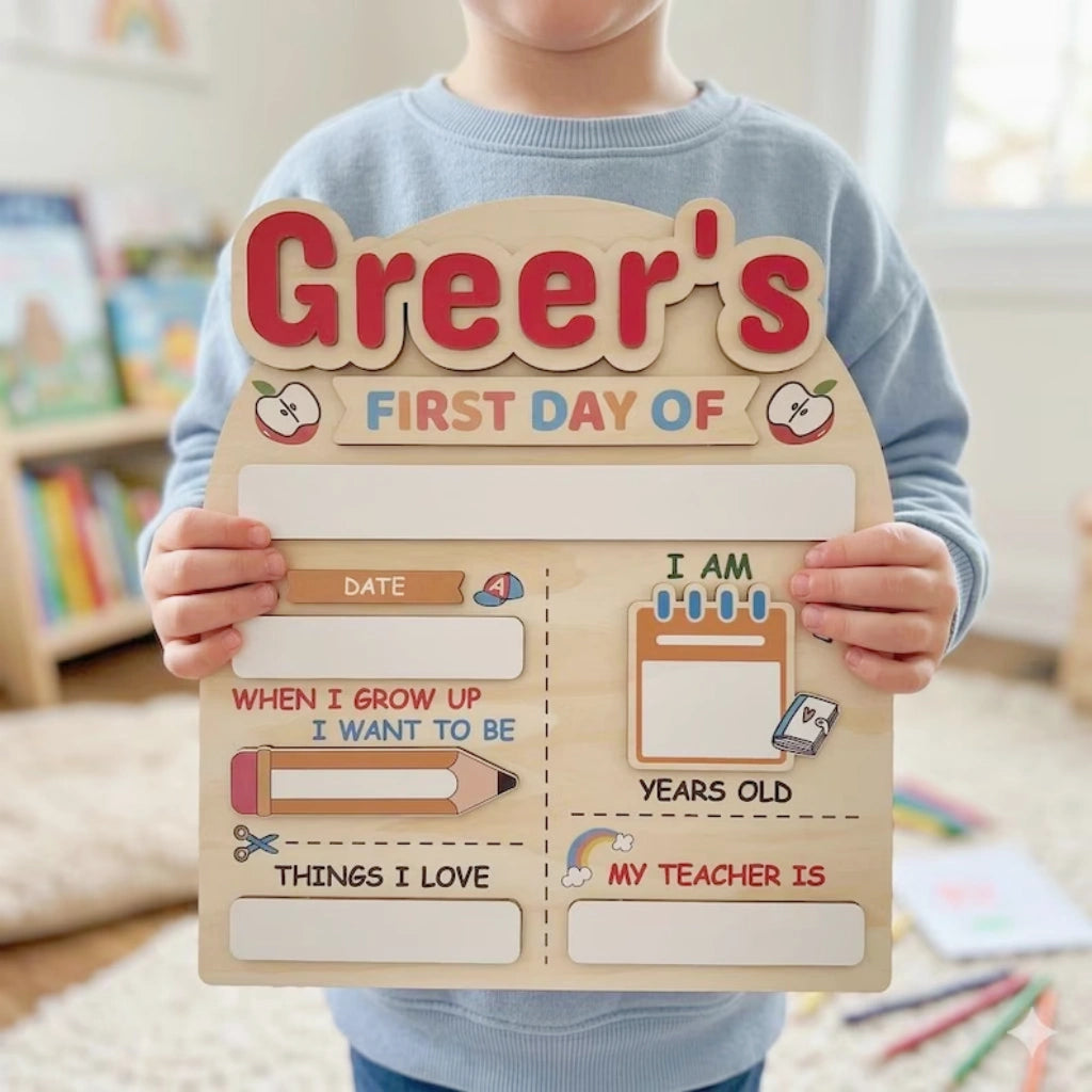 Personalized Back To School Photo Board