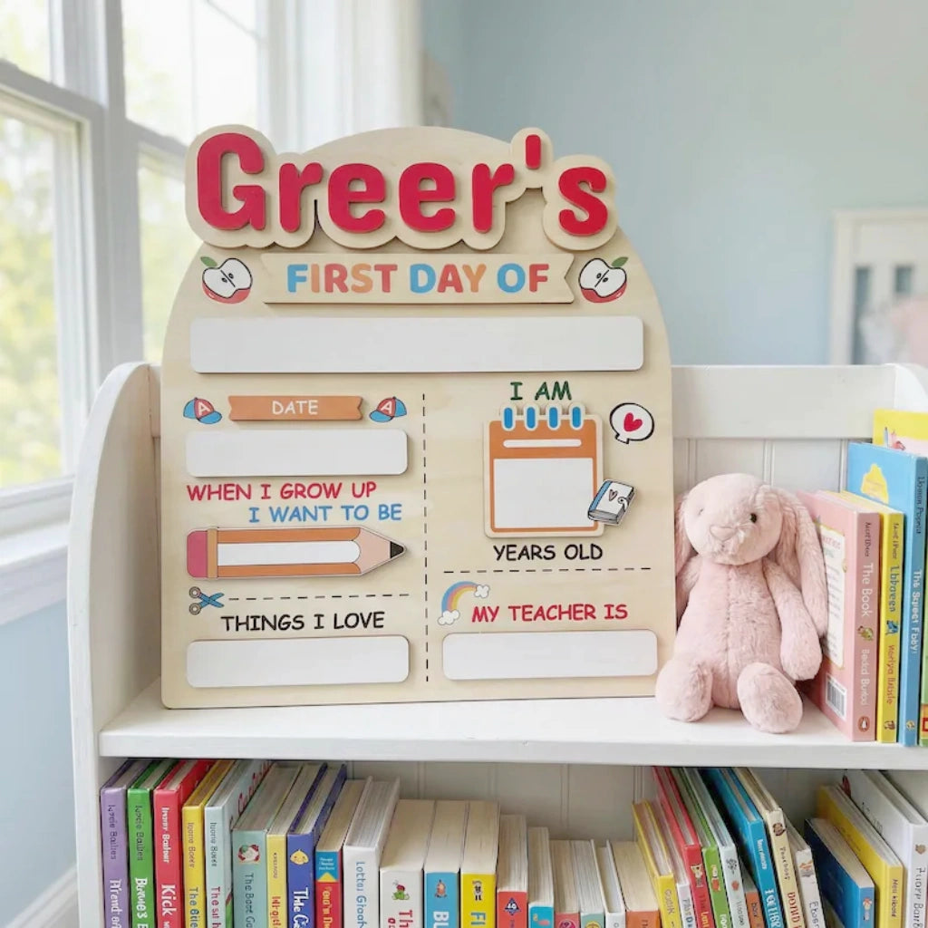 Personalized Back To School Photo Board