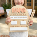 Personalized First & Last Day of School Sign | Interchangeable Name