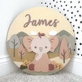 Panneau de nom d'animal des bois
